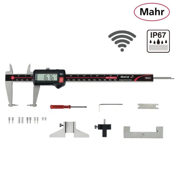 4118907 Pied à coulisse numérique IP67 avec accessoires pour mesures spéciales sans fils MarCal 16 EWRi-V – Image 1