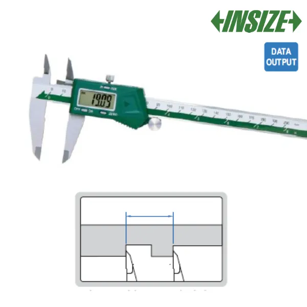 var1184-200 Pied à coulisse numérique à becs supérieur unidirectionnel INSIZE – Image 1