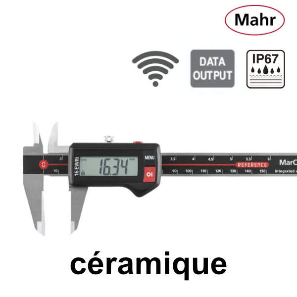 var4103373-1 Pied à coulisse numérique IP67 avec bec à face céramique MarCal 16 EWRi-C / 16 EWR-C – Image 1