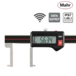 Pied à coulisse numérique IP67 à bec en pointe coudée pour mesure de gorge dans alésage MarCal 16 EWRi-SI / 16 EWR-SI