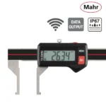 Pied à coulisse numérique IP67 à bec coudée pour mesure de gorge dans alésage MarCal 16 EWRi-AI / 16 EWR-AI