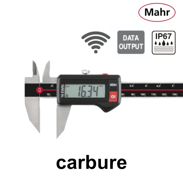 var4103382 Pied à coulisse numérique IP67 de traçage avec bec à face carbure MarCal 16 EWRi-AR / 16 EWR-AR – Image 1