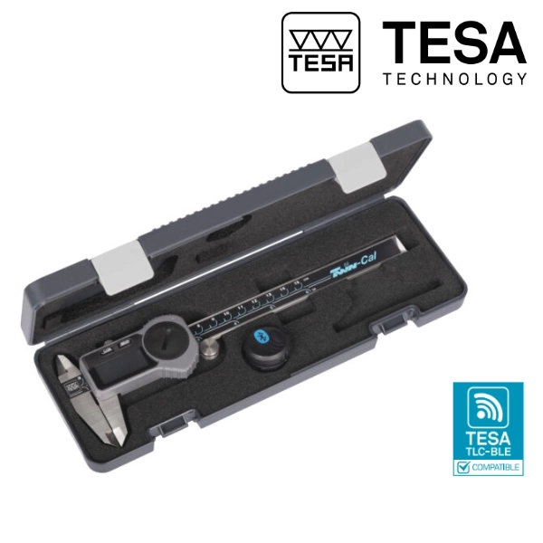 KIT avec émetteur TLC-BLE + Pied à coulisse digital TESA avec ou sans molette et envoi de données.