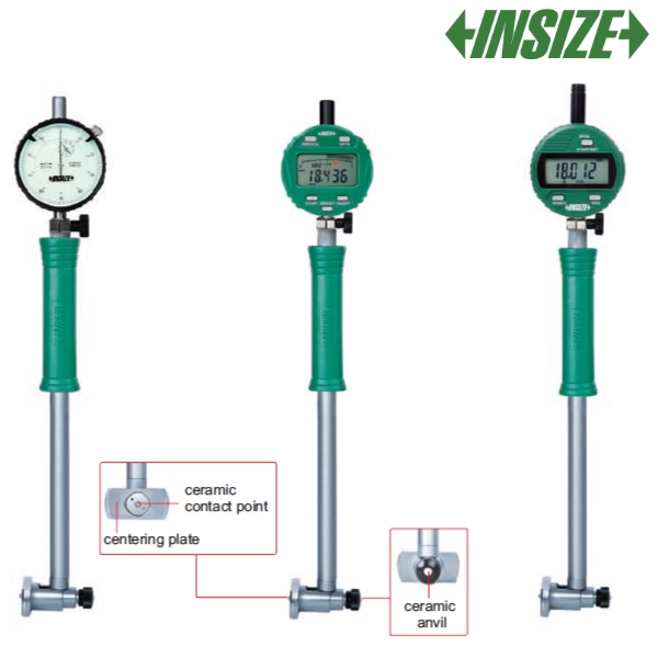 2530 Jauge de précision pour alésage (avec plaque de centrage) résolution: 0,01mm INSIZE – Image 1