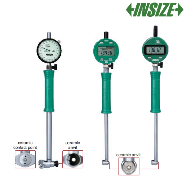Jauge de précision pour alésage (avec comparateur) résolution: 0,01mm INSIZE