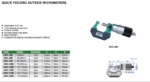 Micromètre extérieur à vernier à avance rapide  (Graduation 0.01mm) INSIZE – Image 2