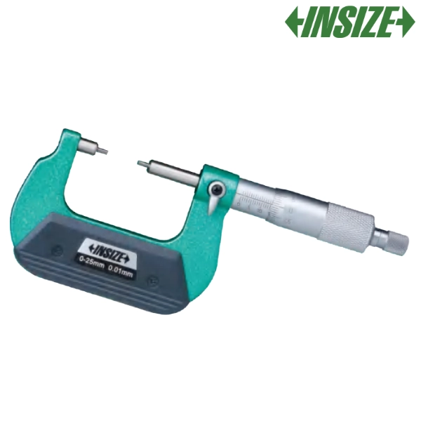3233-25BA Micromètre extérieur à vernier à touches fine avec face carbure INSIZE – Image 1