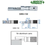 Micromètre extérieur vernier pour la mesure de sertissages  INSIZE – Image 3