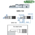 Micromètre extérieur vernier pour la mesure de sertissages  INSIZE – Image 4