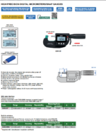 Micromètre extérieur numérique de haute précision IP65 INSIZE – Image 2