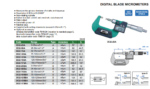 Micromètre extérieur numérique à touches couteaux non rotative INSIZE – Image 2