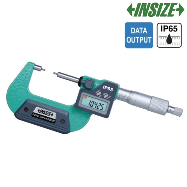 3533-25 Micromètre extérieur numérique à touches fine IP65 INSIZE – Image 1