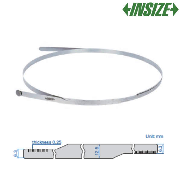 Mètre flexible acier pour grande mesure de diamètre standard INSIZE