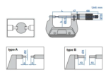 Micromètre extérieur à vernier à touches fine avec face carbure INSIZE – Image 3