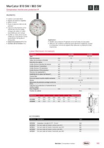 Comparateur à montre Étanche IP54  MarCator  810 SW / 803 SW  MAHR – Image 2