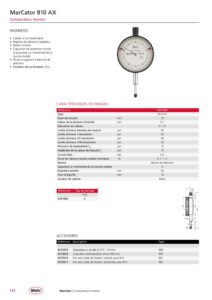Comparateur à montre (résolution 0,1mm) MarCator 810 AX MAHR – Image 2