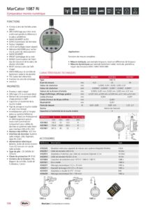 Comparateur numérique sans fils IP42 avec mesures dynamiques MarCator 1087 Ri  MAHR – Image 2