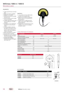 Grand Comparateur à cadran à aiguille (110mm)  Millimess 1000 A / 1000 B  MAHR – Image 2