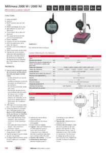 Comparateur numérique inductif IP64  Millimess 2000 W / 2000 Wi MAHR – Image 2