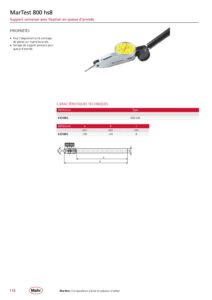 Support Comparateur à levier avec fixation en queue d’aronde MarTest 800 hs8 – Image 2