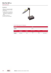 Statif de mesure pour Comparateur à levier  MarTest 801 p – Image 2
