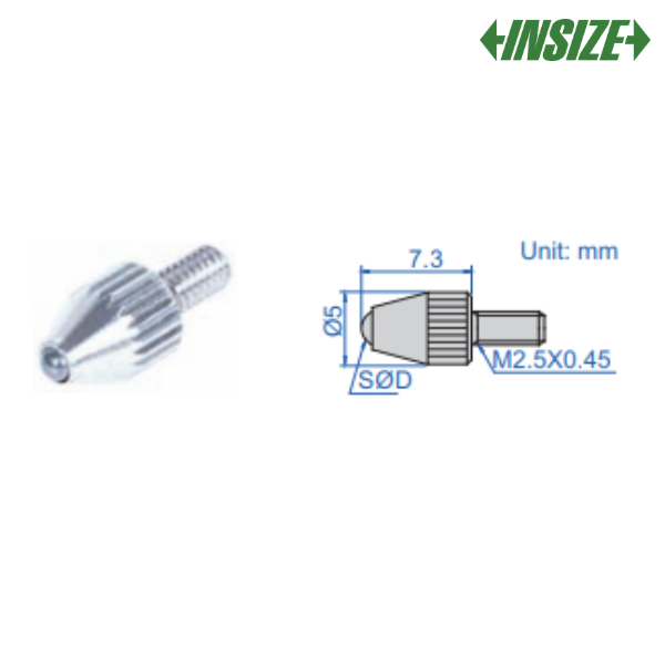 Touche à bille V3 pour comparateur INSIZE