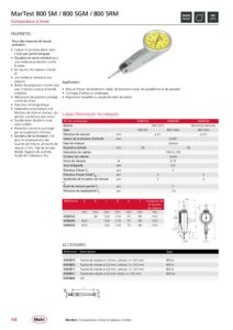Comparateur à levier MarTest 800 SM / 800 SGM / 800 SRM – Image 2
