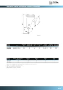 Indicateurs à levier analogiques vertical robuste Série INTERAPID 312 TESA – Image 2