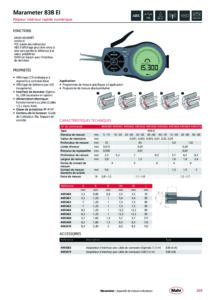 Palpeur intérieur rapide numérique IP67 Marameter 838 EI – Image 2
