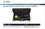 Coffret Indicateur TESATAST, standard, métrique + support magnétique – Image 2