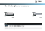 Tiges de fixation rigides, pour queue d’aronde  TESA – Image 2