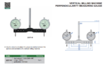 Jauge de perpendicularité à cadran pour fraiseuse verticale INSIZE – Image 2
