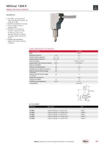 Palpeur de mesure inductif IP 62  Millimar 1304 K – Image 2