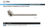 Tiges de fixation orientables pour queue d’aronde  TESA – Image 2