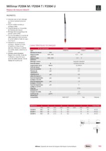 Palpeur de mesure inductif Millimar P2004 M / P2004 T / P2004 U – Image 2