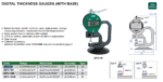 Mesureur d'épaisseur numérique avec base  INSIZE – Image 2