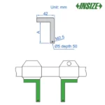 Mâchoires de mesure pour Vérificateur universel INSIZE