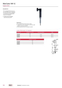 Support droit pour comparateur ou palpeur MarCator 941 G – Image 2