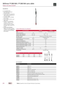 Palpeur de mesure inductif IP64 Millimar P1300 MA / P1300 MA sans câble – Image 2