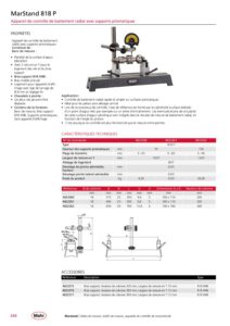 Appareil de contrôle de battement radial avec supports prismatiques MarStand 818 P – Image 2