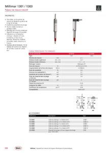 Palpeur de mesure inductif IP 64 Millimar 1301 / 1303 – Image 2