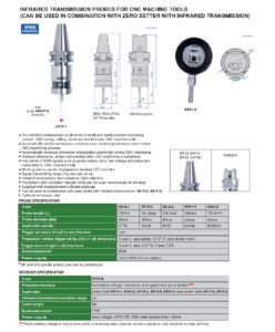 Sondes de transmission infrarouge pour machines-outils à commande numérique IP68 v2 INSIZE – Image 2
