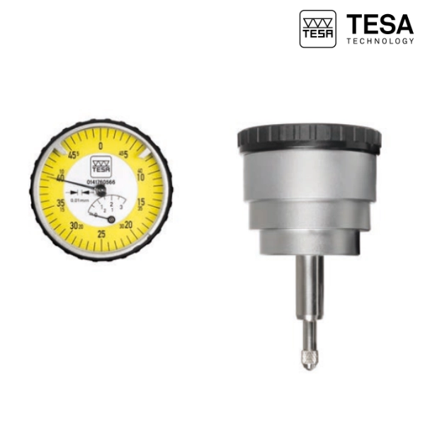 0141760566 Comparateur à montre à tige dorsale (Resolution 0,01mm Capacité 3mm ) IP40 TESA – Image 1