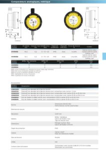 Comparateur à cadran rotatif standard (Resolution 0,001mm Capacité 1mm )Antichoc IP40 TESA – Image 2