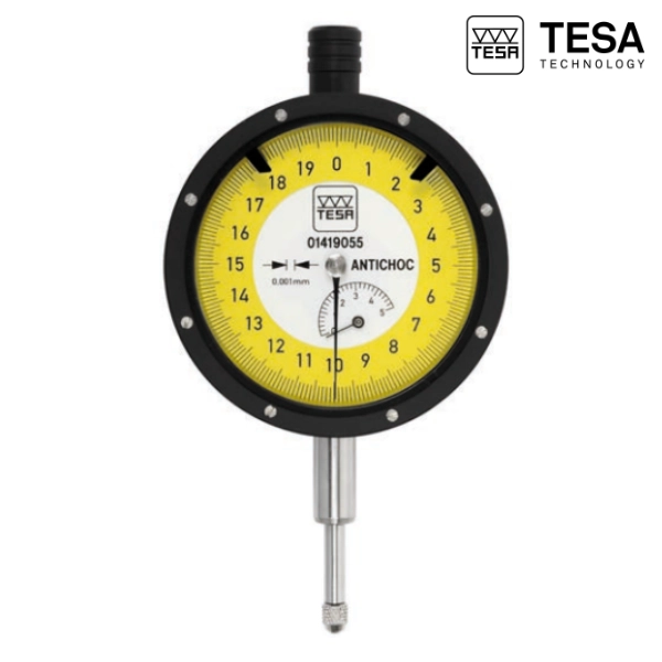 01419055 Comparateur à cadran rotatif standard (Resolution 0,001mm Capacité 5mm )Antichoc IP40 TESA – Image 1