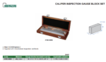 Jeu de cales d'inspection pour pied à coulisse INSIZE (30 à 281.2 mm) - Classe 2 – Image 2