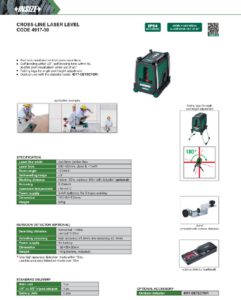 Niveau laser à lignes croisées IP54 INSIZE – Image 2