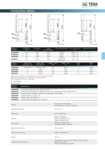 Comparateur numérique IP54 / IP67 (Capacité 25 mm)  DIALTRONIC TESA – Image 2