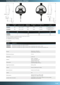 Comparateur à cadran haute précision (Resolution 0,001mm Capacité 0.1mm )Antichoc IP40 / IP54 TESA – Image 2