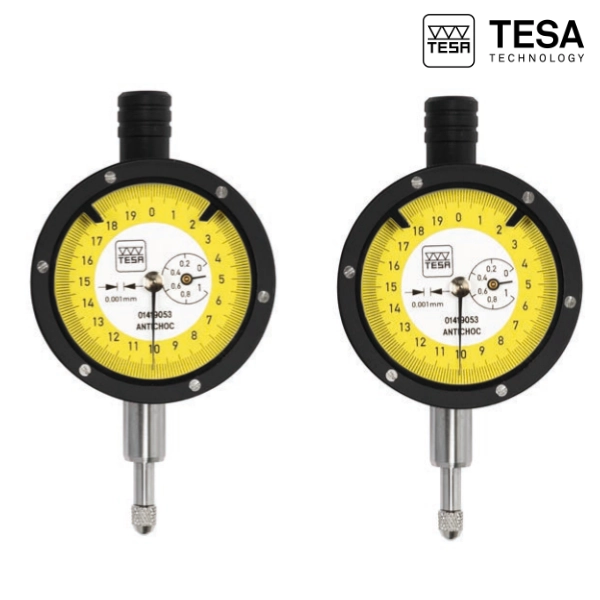 Comparateur à cadran rotatif standard (Resolution 0,001mm Capacité 1mm )Antichoc IP40 TESA
